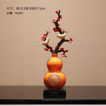 招財葫蘆桌面擺件客廳新中式喬遷新居辦公室禮品電視玄關酒櫃裝飾品