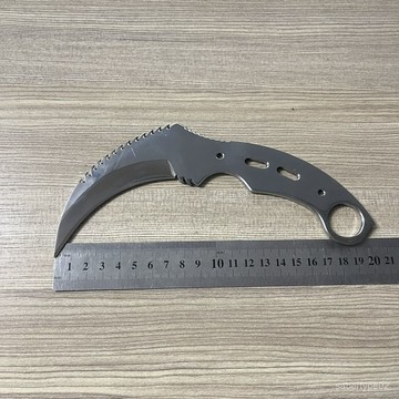 8cm鋒利戶外防身爪子隨身刀具拋光鏡麵裸刀一體龍骨 S5CQ