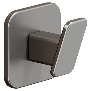 FAmILyLIFE 生活 航太鋁免打孔牆面門後掛勾-單勾-免釘膠款 A-249-G  1個  神秘灰