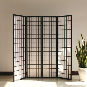 日式屏風隔斷格子禪意移動折疊現代簡約背景和風實木落地客廳折屏/屏風/擋風屏/隔斷屏/遮擋屏/折疊屏/玄關屏風/客廳屏風