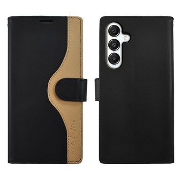 Metal-Slim Samsung Galaxy A16 5G 黑金撞色前扣磁吸TPU皮套