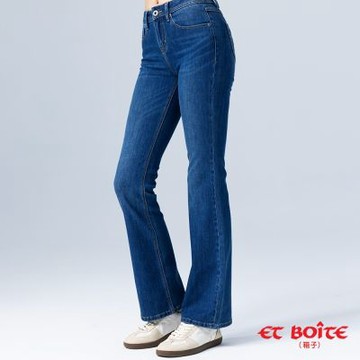 BLUE WAY ET BOiTE 箱子 – 四面彈高腰丹寧靴型褲