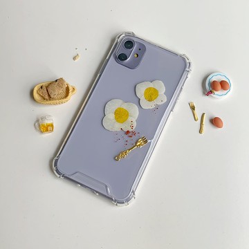 老闆加一顆荷包蛋謝謝 原創繡球花 手機殼