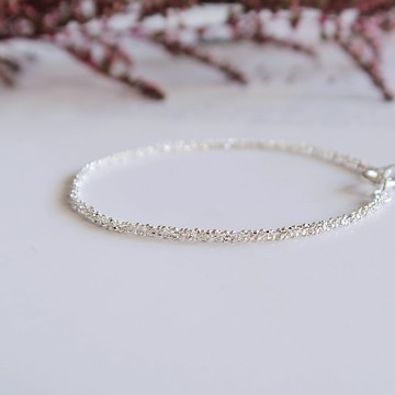 925純銀 星光 客製化刻字 手鍊 免費送禮包裝