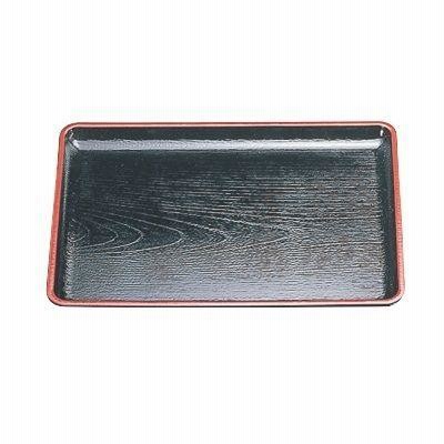 お盆 ケヤキ会席盆黒天朱SL尺1 幅330 奥行240 高さ20/業務用/新品/小物送料対象商品