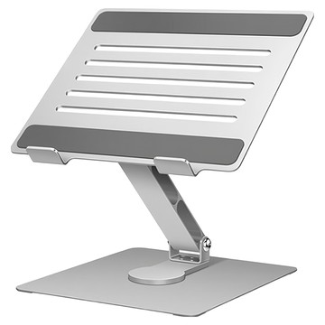 Home Planet 360度可旋轉金屬筆電支架  銀色  1個