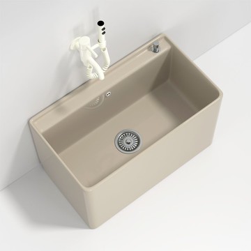 新款陶瓷拖把池家用衛生間大號拖布池落地式一體陽臺小號墩布池盆 b8031