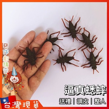 逼真蟋蟀【🧚‍♂️惡作劇精靈🧚‍♀️】交換禮物 聖誕節 整人玩具 蟑螂 搞怪 佈置 假蟑螂 新奇 嚇人道具 假昆蟲
