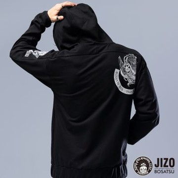 地藏小王 BLUE WAY – 山海異獸多剪接針織連帽外套