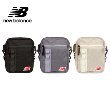 【New Balance官方旗艦店】休閒斜背小包_LAB51531_中性_黑/深灰/杏色