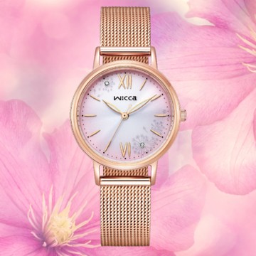 CITIZEN 星辰錶 NEW WICCA 少女系列 KP5-166-97 臺灣限定蒲公英時尚腕錶 30.2mm