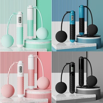 好拾選物健身智能計數跳繩/電子跳繩/無繩跳繩兩用款-買一送一