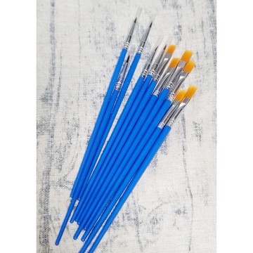 描邊筆 平筆刷 壓克力顏料畫筆 尼龍筆 平筆團體上課便宜好用