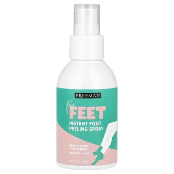 Freeman Beauty, Flirty Feet，瞬間足部去死皮噴霧，椰子 + 蘆薈，4 液量盎司（118 毫升）