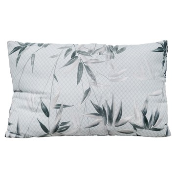 LoveCity 寢城之戀 台灣製 超細舒柔棉透氣舒適 可水洗印花枕  竹影 白色  75 x 45 x 16cm  1個