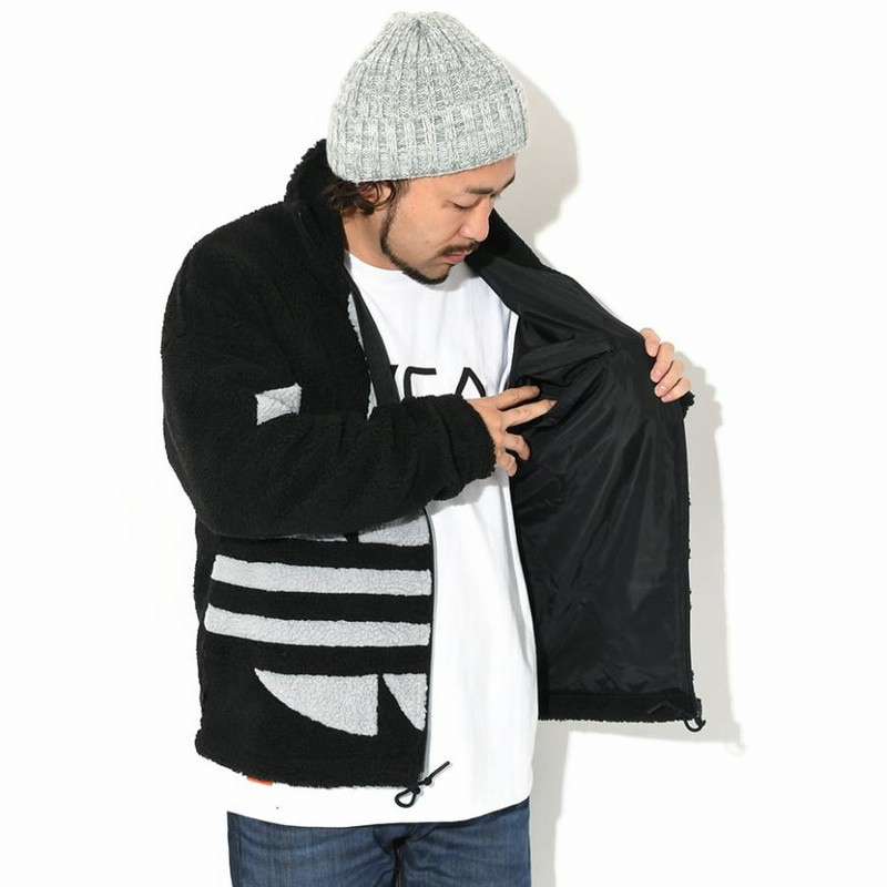 アディダス ジャケット adidas メンズ トレフォイル シェルパ オリジナルス ( Trefoil Sherpa JKT Originals  FLEECE JACKET HC0325 HR3181 ) | LINEブランドカタログ