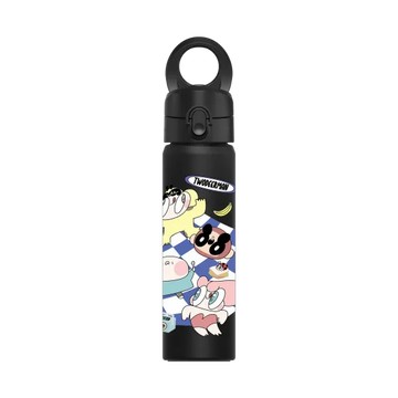磁吸水壺 AquaStand 不鏽鋼 700cc - 附吸管 黑 - 鹿人 Twodeerman - 草地野餐小隊