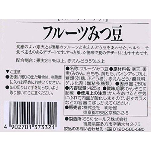 明治屋 フルーツマーケット フルーツみつ豆 425ｇ×12個