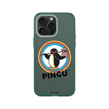 iPhone 15 Pro Max Clear 憂墨綠 - Pingu 企鵝家族 - 要跟我一起走嗎？