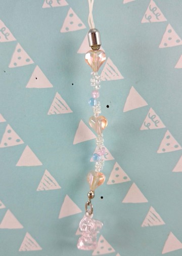 【震撼精品百貨】史奴比Peanuts Snoopy ~吊飾_串珠_透明粉