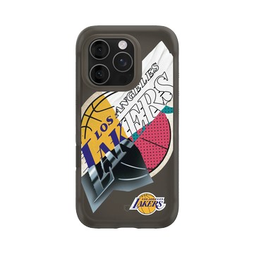 iPhone 16 Pro AirX 本質黑 - NBA - 拼接系列-洛杉磯湖人 L.A. Lakers - Style Mix