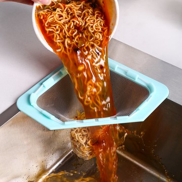 水槽廚余垃圾過濾網三角一次性瀝水籃洗碗水池廚房剩菜飯防堵神器