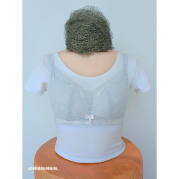 SUREgirl超薄三明治紙片杯防震縮胸奶罩無鋼圈大碼顯小抹胸內衣女