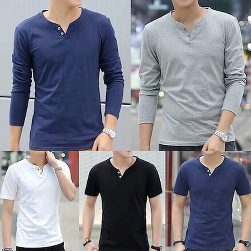 韓国 ファッション メンズ ｔシャツ メンズ シャツ 半袖シャツ 長袖 シャツ 無地 大きいサイズ インナー 柔らかい 吸汗速乾 シンプル カジュアル 通販 Lineポイント最大1 0 Get Lineショッピング
