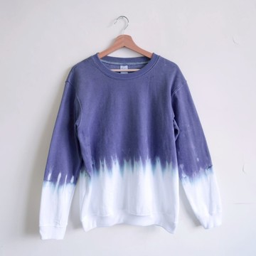 紫墨 手染大學T 帽T