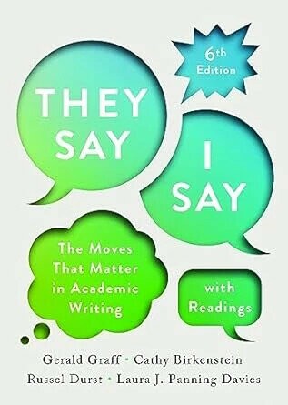 They Say/I Say  with reading(有讀本版本) (6版) Graff 2024 NORTON