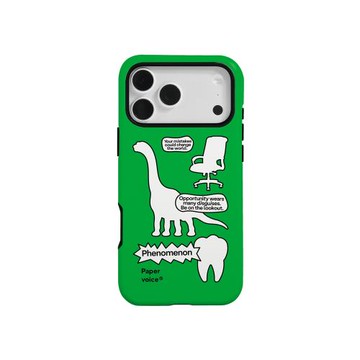 Paper voice手機殼恐龍靈感劇場裸機手感適用于蘋果15原創百搭藝術趣味時髦小眾防滑耐臟