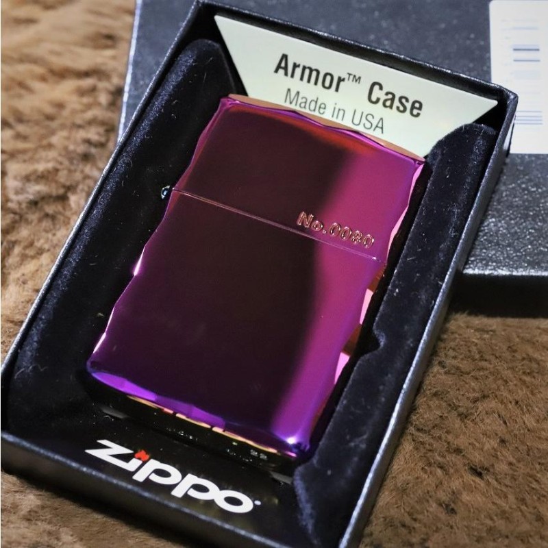 Armor ZIPPO 重厚アーマー シャインレイカット 限定レインボーカラー