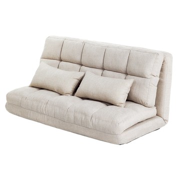 泡泡慵懶加寬沙發床/和室椅 燕麥色