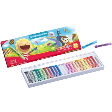 雄獅OP-24A粉蠟筆-24色