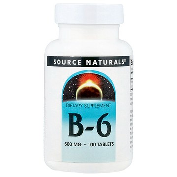 Source Naturals, B-6，500 毫克，100 片
