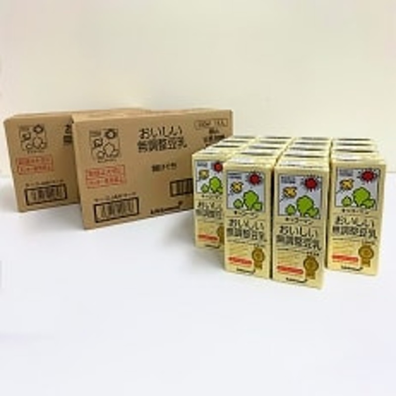 999円 絶品 送料無料 キッコーマン飲料 おいしい無調整豆乳 200ml紙パック 36本