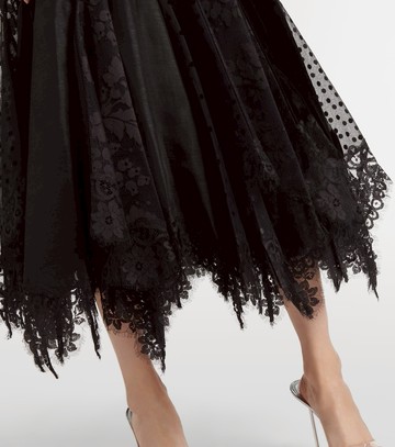 Zimmermann Eden linen and silk lace gown