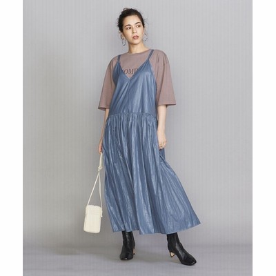 ビューティ ユース ユナイテッドアローズ By レザーライクギャザー キャミワンピース ウォッシャブル レディース Cobalt M Beauty Youth United Arrows 通販 Lineポイント最大get Lineショッピング