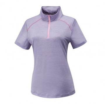 【【蘋果戶外】】山林 31P62 90 粉紫 女 膠原蛋白排汗衣 抗UV 短上衣 吸濕排汗 消臭抗靜電快乾 春夏 Mountneer