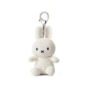 BON TON TOYS｜米菲兔ECO燈芯絨鑰匙圈-10cm 白