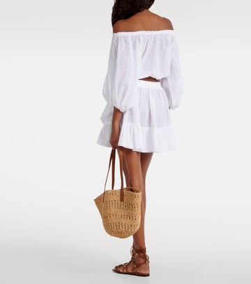 Poupette St Barth Bova broderie anglaise cotton top