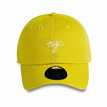 【NEW ERA】NE CASUAL CLASSIC系列 NYC 芥末黃 休閒帽 男女款 棒球帽-NE12489741