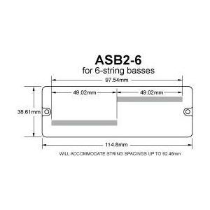 Seymour Duncan ASB2-6s Active Soapbar String Phase I set ASB2-6b