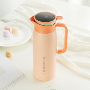 超商免運��不鏽鋼 廚房用品 茶杯 水杯 壼 水壼 茶壼 保溫杯 智能保溫水綿大容量熱水暖綿按壓式