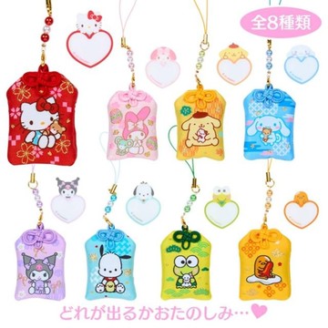 小禮堂 Sanrio 三麗鷗 御守造型吊飾 全套8入盲盒 (馬年特輯)