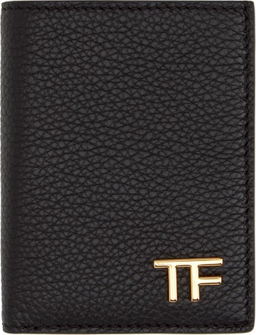 TOM FORD 黑色 Grain Leather Folding 卡包