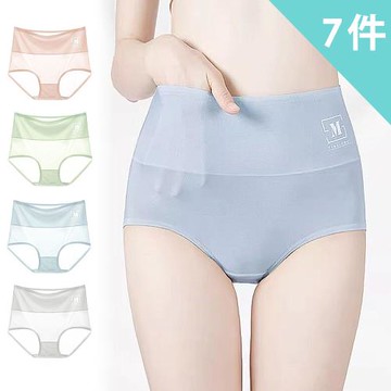 【Dylce 黛歐絲】7件組-★-乳木果潤膚冰絲高腰內褲/性感內褲/女內褲/無痕內褲(顏色隨機)