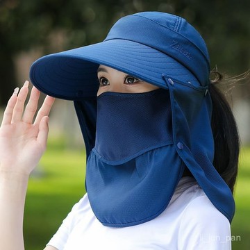 🔥臺灣出貨🔥【2800人好評】遮陽帽子女夏季全臉防曬帽遮臉防紫外綫幹活涼帽大沿埰茶帽太陽帽