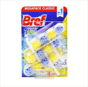 潼漾小舖 bref 馬桶強力清潔芳香球(3排入)  檸檬