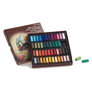 SIMBALION 雄獅 48色軟式短支粉彩筆 HSP-48